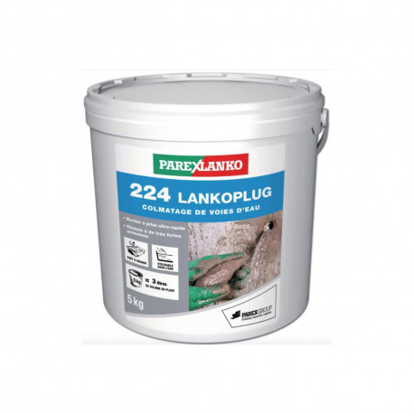 Mortier de colmatage de voies d'eau PAREXLANKO 224 Lanko Plug - 5 kg - L22405