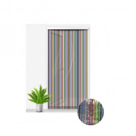 Moustiquaire Kansas Color CONFORTEX pour porte - 90 x 200 cm - Multicolore