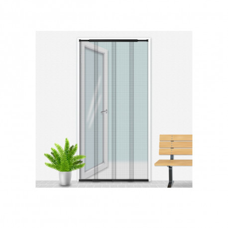 Voile moustiquaire Telescop CONFORTEX pour porte - 220 x 100 cm - Noir