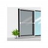Voile moustiquaire Véranda CONFORTEX sur cadre pour baie vitrée coulissante - 150 x 220 cm - Blanc