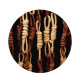 Rideau portière Maïs spiral CONFORTEX pour porte - 90 x 200 cm - marron beige