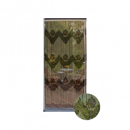 Rideau portière Jamaïque CONFORTEX pour porte - 90 x 200 cm - marron beige