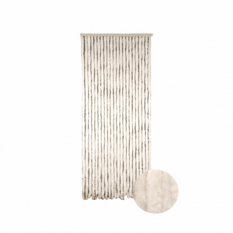 Rideau portière Castor CONFORTEX pour porte - 90 x 205 cm - blanc
