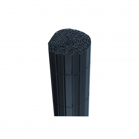 Canisse JET7GARDEN 1,8mx2,5m - Gris anthracite - PVC - Double Face