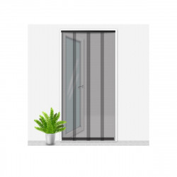 Voile moustiquaire California CONFORTEX pour porte - 100x220 cm - Noir