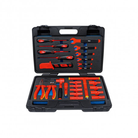 Caisse à outils pour clés à douilles VDE BGS TECHNIC - 26 pcs - 7130