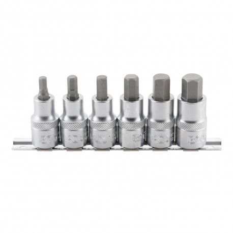 Jeu de douilles à embouts BGS TECHNIC - 12,5mm (1/2") - six pans intérieurs 6/14mm - 6 pcs - 8887