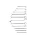 Jeu de clés coudées à oeils doubles BGS TECHNIC - 6x7 / 30x32 mm - 12 pcs - 1214