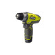 Perceuse-visseuse compacte RYOBI 12V Lithium-ion -1 batterie 1.3 Ah - 1 chargeur - RCD12011L