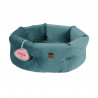 Corbeille Chambord ZOLUX pour chat - Velours Chesterfield - Diamètre 41cm - Vert paon - 500243