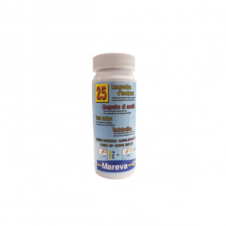 Languettes Revacil MAREVA - test pH TH TAC - lot de 25 - 204181