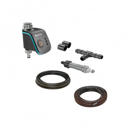Pack GARDENA spécial arrosage automatique Smart water - Tuyau Micro-Drip kit de base - Tuyau Micro-Drip kit d’extension