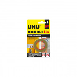 Ruban adhésif UHU Doublefix Universel - 1,5m x 19mm - 36495