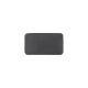 Bouton pour meuble moderne SIRO Zamak - 58 x 33 mm - Chrome noir brillant