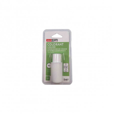 Liquide colorant pour résine SOLOPLAST 15ml blanc