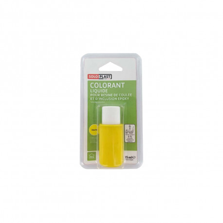 Liquide colorant pour résine SOLOPLAST 15ml jaune