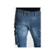 Jeans de travail RICA LEWIS - Homme - Taille 50 - Multi poches - Coupe droite confort - Fibreflex - Stretch stone - Job