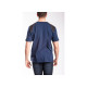 T-shirt renforcé RICA LEWIS - Homme - Taille S - Coton bio - Bleu - WORKTS