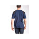 T-shirt renforcé RICA LEWIS - Homme - Taille L - Coton bio - Bleu - WORKTS