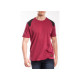 T-shirt renforcé RICA LEWIS - Homme - Taille XXL - Coton bio - Bordeaux - WORKTS