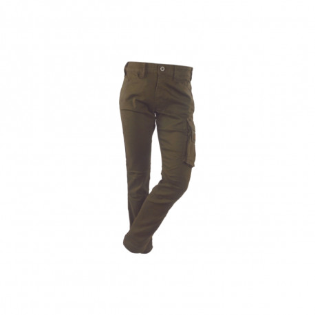 Jeans de travail RICA LEWIS - Homme - Taille 38 - Multi poches - Coupe droite confort - Fibreflex - Twill stretch - Kaki - Jobc