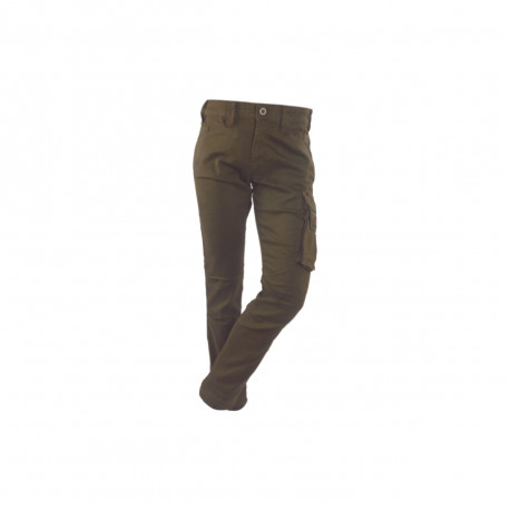 Jeans de travail RICA LEWIS - Homme - Taille 42 - Multi poches - Coupe droite confort - Fibreflex - Twill stretch - Kaki - Jobc
