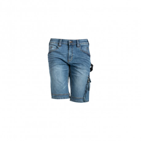 Bermuda RICA LEWIS - Homme - Taille 44 - Multi poches - Fibrelex - Denim stretch - SUNJOBA