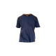 T-shirt renforcé RICA LEWIS - Homme - Taille XXL - Coton bio - Bleu - WORKTS