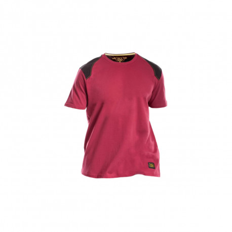 T-shirt renforcé RICA LEWIS - Homme - Taille XXL - Coton bio - Bordeaux - WORKTS
