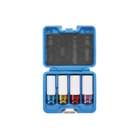 Coffret de douilles à choc avec protection BGS TECHNIC - 12,5 mm - 4 pcs - 9847