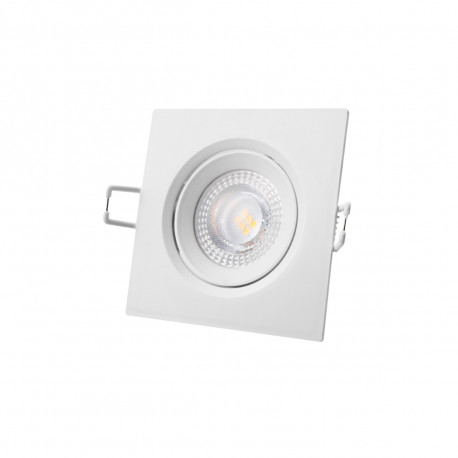 Spot Led encastrable EDM 5 W - 4000 K - Cadre blanc - 31633