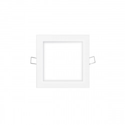 Mini spot led carré EDM - 6W - 320 lumens - 12 cm - 6400K - Cadre blanc - 31605