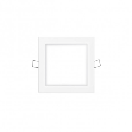 Mini spot LED carré EDM - 11,7cm - 6W - 320lm - 4000K - Cadre blanc - 31606