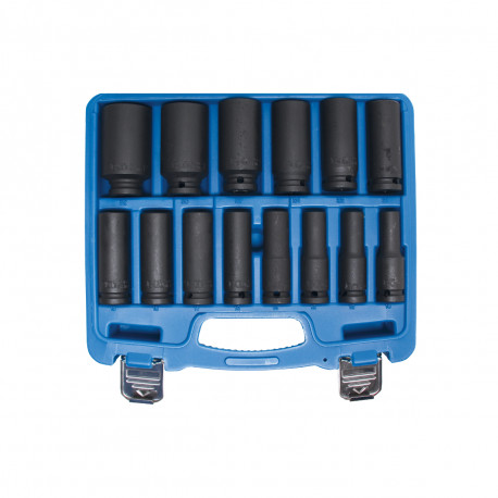 Coffret de douilles à choc six pans profondes BGS TECHNIC - 12,5 mm - 14 pcs - 5207
