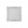 Plafonnier LED carré EDM - 20W - 1500 lumens - 4000K - Chromé - 31593