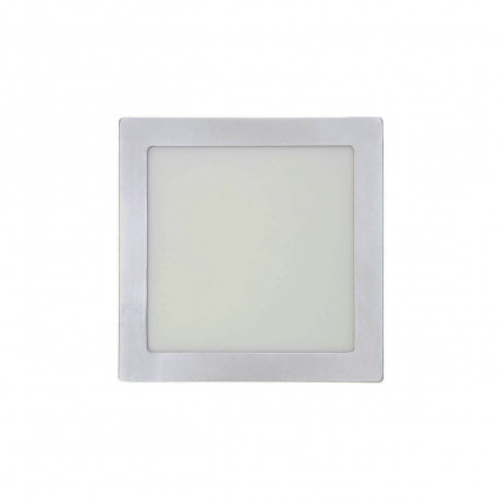 Plafonnier LED carré EDM - 20W - 1500 lumens - 6400K - Chromé - 31597