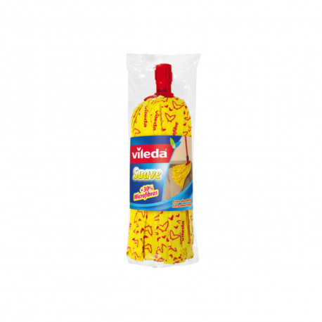 Serpillère VILEDA haute absorption à ancrage universel - jaune