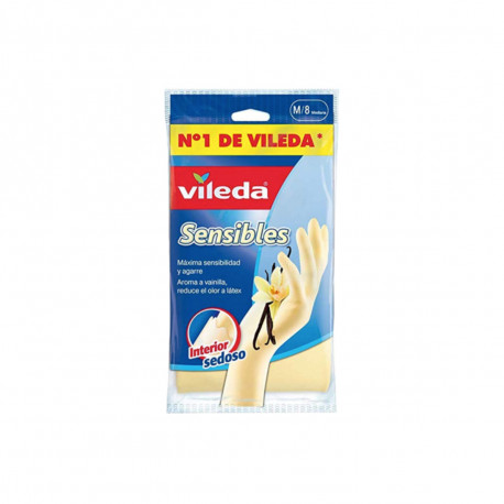 Paire de gants VILEDA extra-fins arôme vanille - Taille M