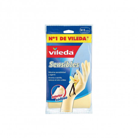 Paire de gants VILEDA extra-fins arôme vanille - Taille S 