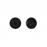 Paire de rosace ronde pour porte modèle Pomerol - Condamnation - Noir velouté