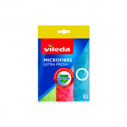 Lot VILEDA de 3 Chiffons microfibres UltraFresh avec traitement antibactérien