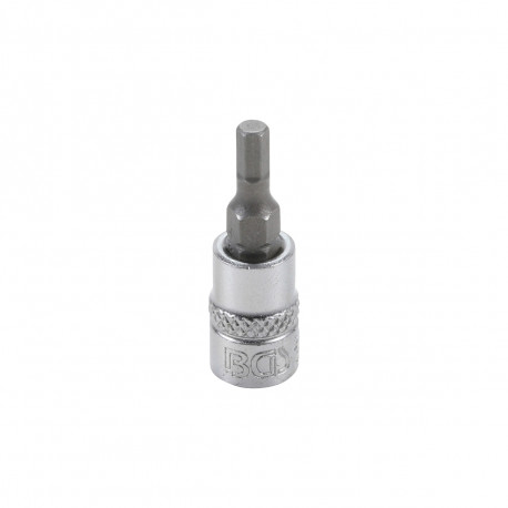 Douille à embout BGS TECHNIC - 6,3 mm - Six pans intérieurs 4 mm - 2498