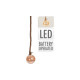 Boule avec corde de jute LED EDM - esprit de Noël - 15cm - 24 leds – 72117