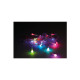 Guirlande lumineuse mini sphères EDM - ambiance de fête - multicolore - 20 ampoules LED - 2,3 m - 71312