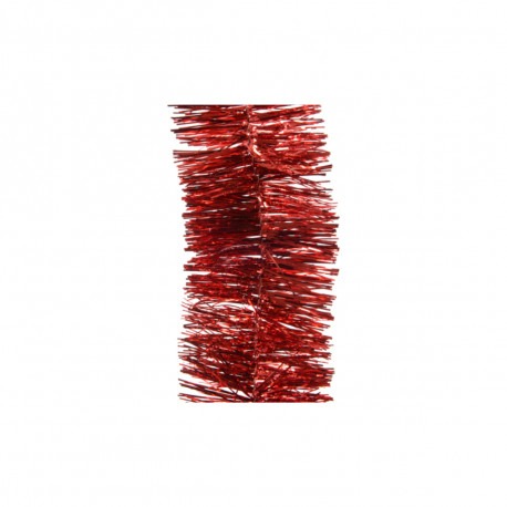 Guirlande brillante EDM - esprit de Noël - 270 x 7,5 cm - Rouge - 72214