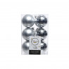 Lot de 12 boules EDM - esprit de Noël - Argenté - 71870