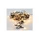 Guirlande scintillante EDM - esprit de Noël - lumière blanche chaude - 96 ampoules LED - 7 m - 72085