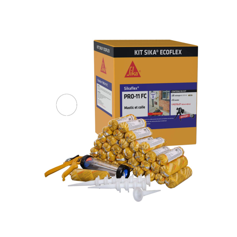 Kit Sika Ecoflex 35 recharges mastic colle Sikaflex PRO 11 FC Purform