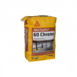 Mortier scellement mobilier urbain et aménagement extérieur - SIKA FastFix 60 Chrono - Gris - 25kg