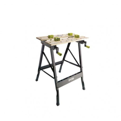 [PRODUIT RECONDITIONNÉ] Etabli orientable RYOBI - RWB02 - Bambou - 605x625x790mm - Très bon état